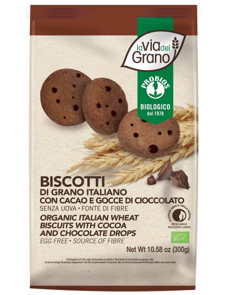 BISCOTTI  CACAO E GOCCE DI CIOCCOLATO  - 1