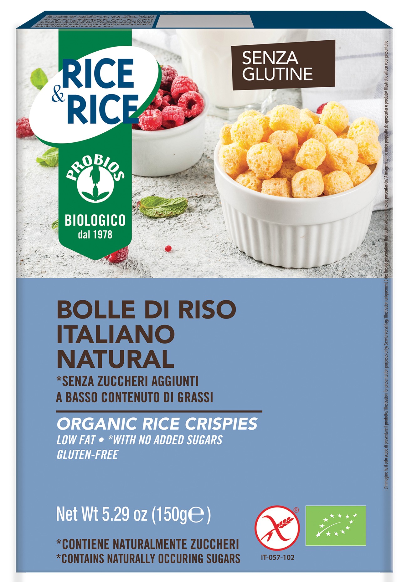 BOLLE DI RISO ITALIANO NATURAL - PROBIOS