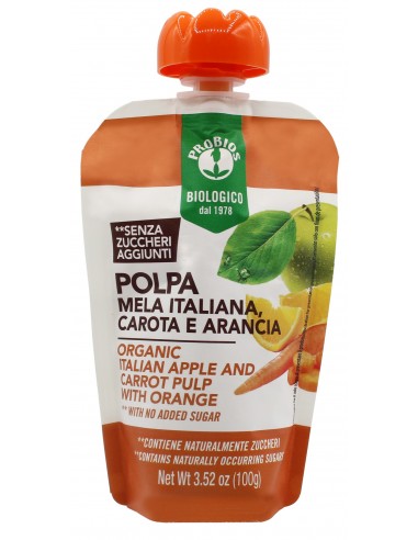 DOYPACK POLPA MELA ARANCIA CAROTA 100G  - 1