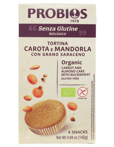 TORTINA CAROTE E MANDORLE SENZA GLUTINE  - 1