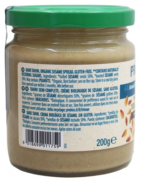 CREMA 100% SESAMO - TAHIN SCURO  - 3