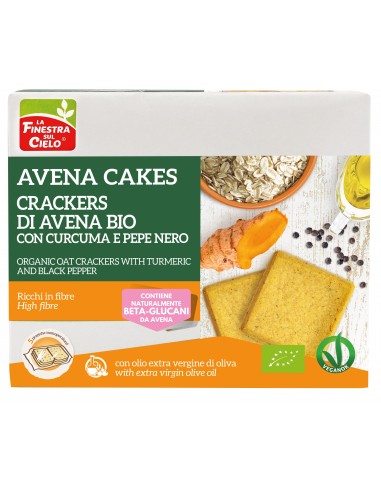 AVENA CAKES CRACKER DI AVENA CURCUMA E P  - 1