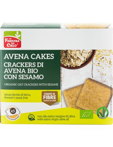 AVENA CAKES CRACKER DI AVENA CON SESAMO  - 1