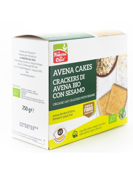 AVENA CAKES CRACKER DI AVENA CON SESAMO  - 3