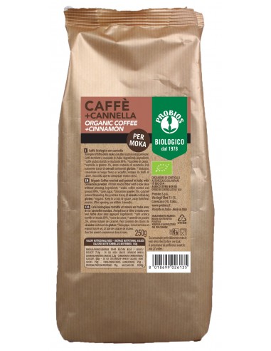 CAFFE' + CANNELLA BIOLOGICO 250 gr